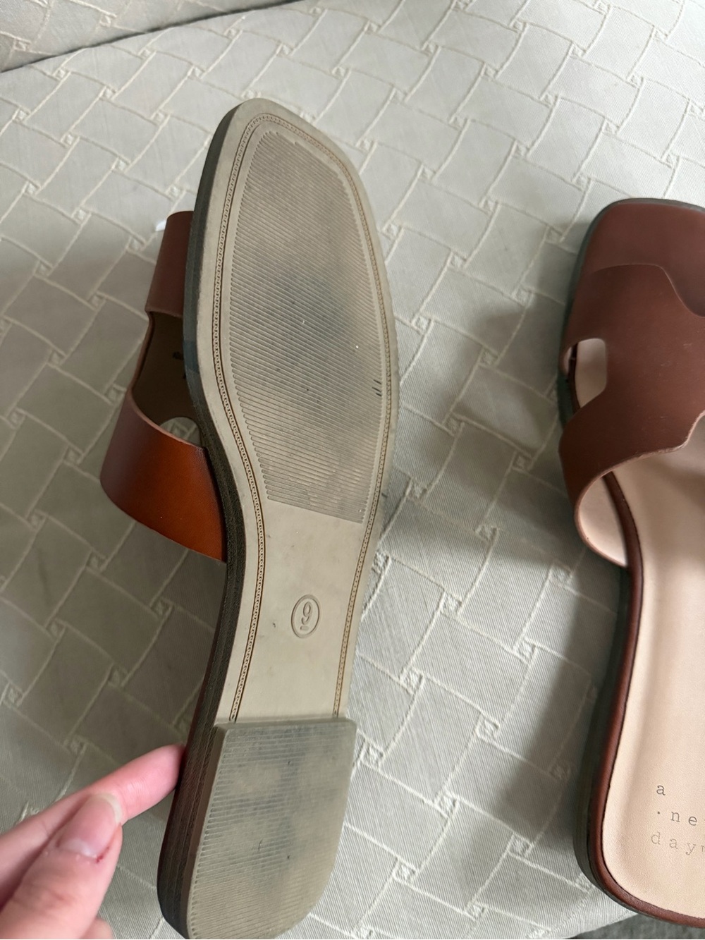 a new day Brown Cutout Slide Sandals - Picture 2 of 4